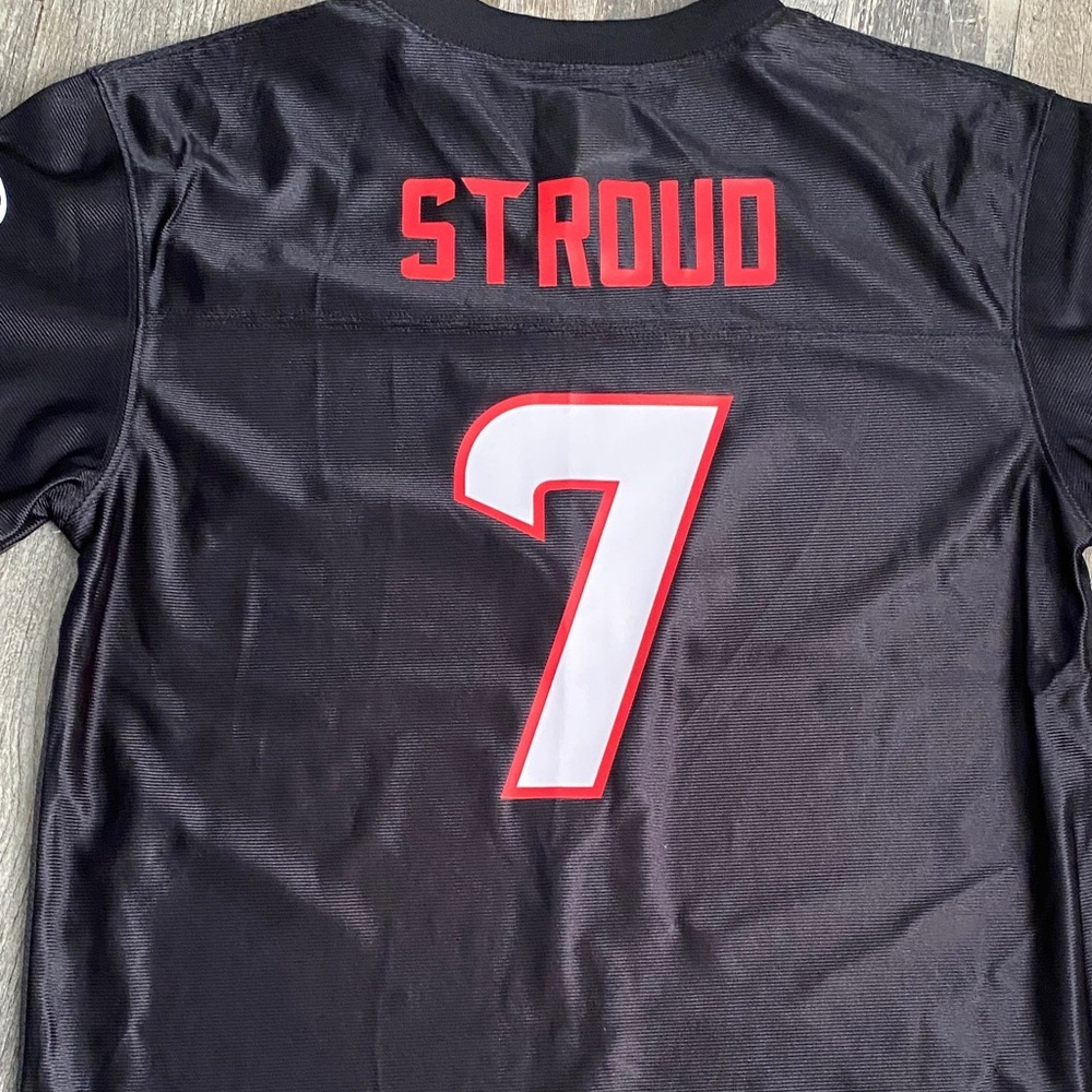 NFL Texans Black and Red Kids Jersey - Picture 11 of 13